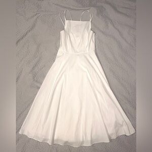 Theory White Flare Dress 00 NWT